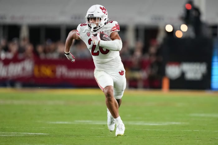 2024 NFL Draft prospect Sione Vaki played both running back and safety at Utah.